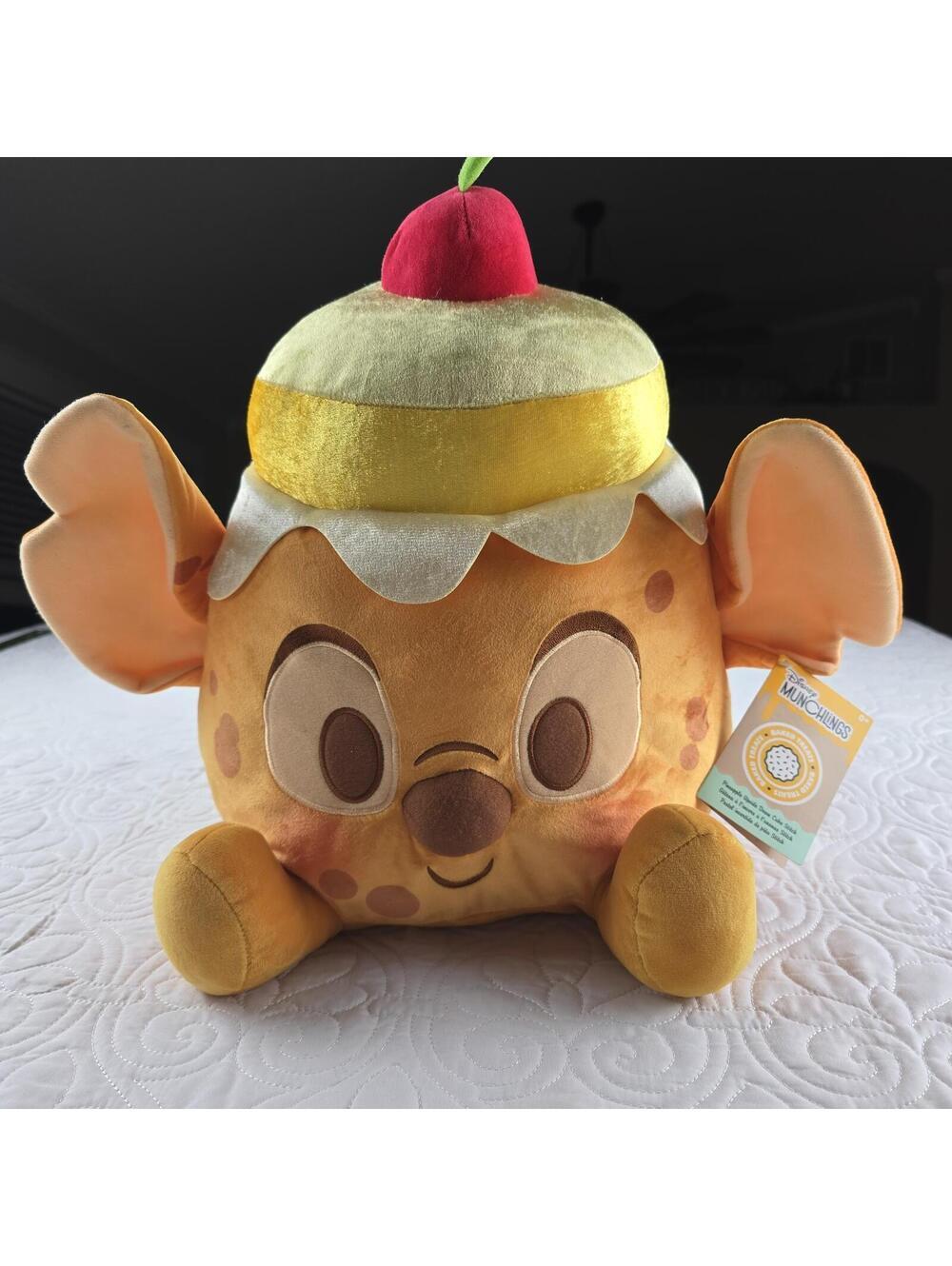 15" Disney Munchlings Pineapple Upside Down Cake Stitch Scented Plush NWT
